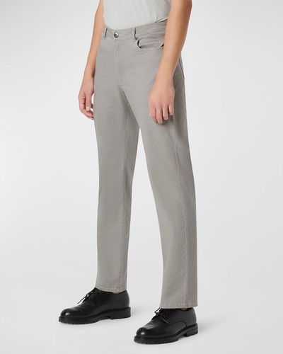 Bugatchi Printed 5-Pocket Pants - Gray