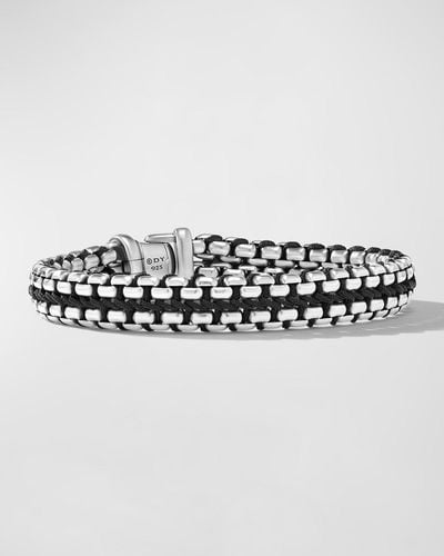 David Yurman Woven Box Chain Bracelet - Black