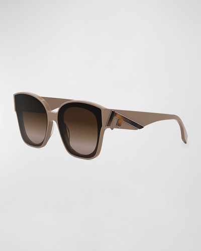 Fendi First Gradient Acetate Cat-Eye Sunglasses - Brown