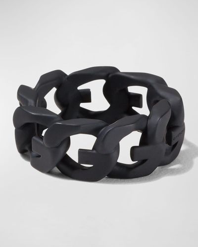 Givenchy G-Chain Enamel Ring - Black