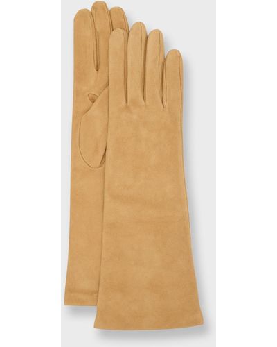 Portolano Classic Suede Gloves - Natural