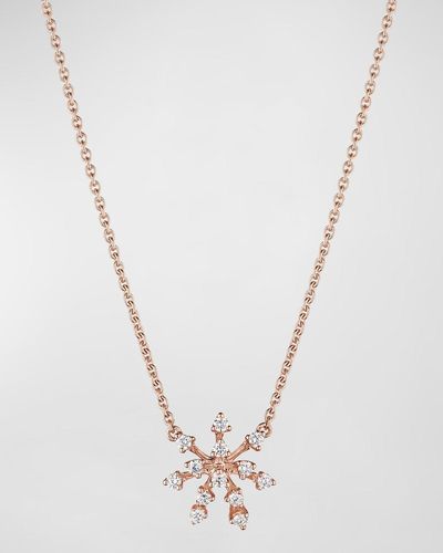 Hueb 18k Luminous Gold Diamond Pendant Necklace, 16" - White