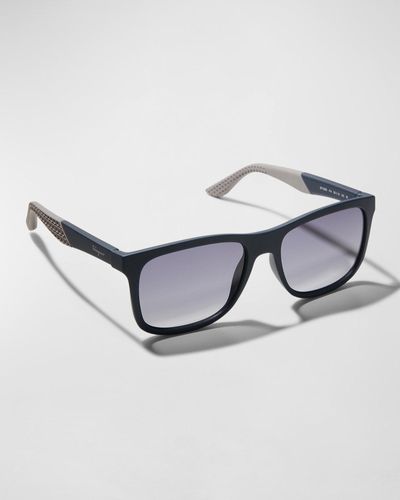 Ferragamo Italian Lifestyle Gancini Square Sunglasses - Blue