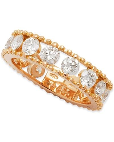 Staurino Allegra 18k Rose Gold Diamond Openwork Band Ring (2.45ct), Size 7 - Metallic