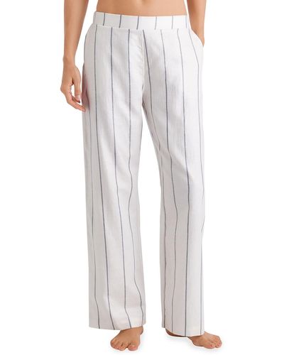 Hanro Urban Casuals Striped Pajama Pants - Gray