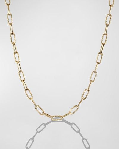David Yurman Dy Madison Chain Necklace In 18k Gold, 4mm, 18"l - Multicolor