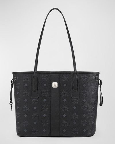 MCM Liz Small Reversible Shopper Tote Bag - Black