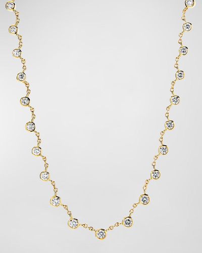 Syna 18k Yellow Gold Cosmic Necklace With Diamonds - White