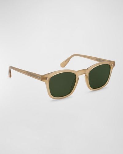 Krewe Parker Acetate Square Sunglasses - Green