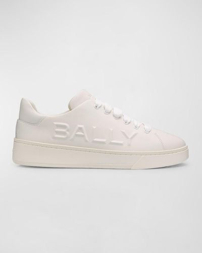 Bally Reka Leather Low-Top Sneakers - Natural