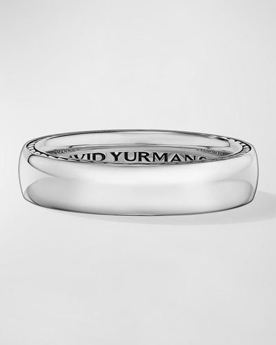 David Yurman Streamline Band Ring In Silver, 6mm - Metallic