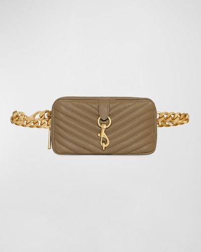 Rebecca Minkoff Edie Quilted Chain Belt Bag - Multicolor