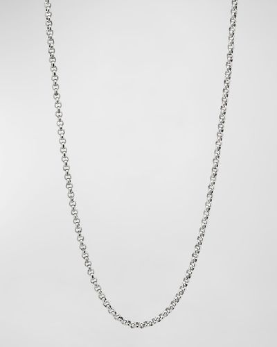 Konstantino Sterling Adjustable Chain Necklace, 18-20"L - White