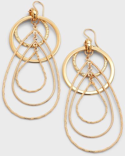 Devon Leigh Multi-link Wrapped Earrings - Metallic