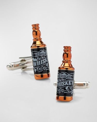 Cufflinks Inc. Whiskey Bottle Cufflinks - Blue