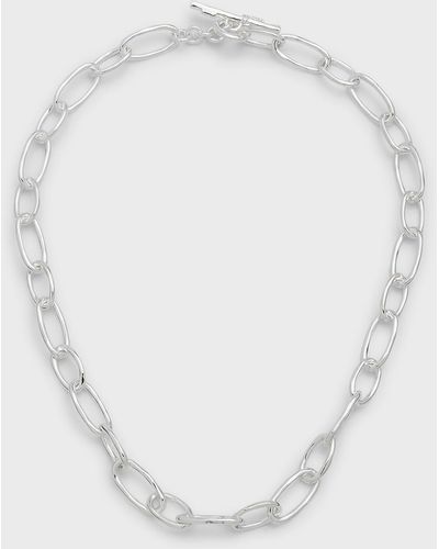 Ippolita 925 Classico Faceted Oval Link Necklace - White