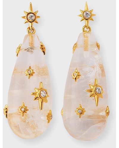 Zimmermann Crystal Drop Earrings - Metallic