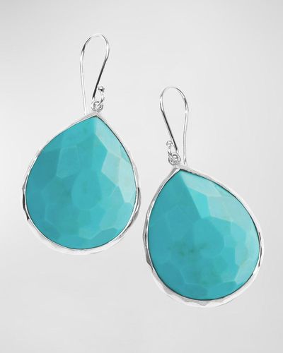 Ippolita Large Teardrop Earrings In Sterling Silver - Blue