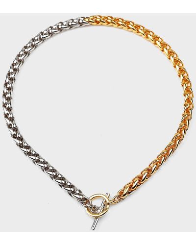 Ben-Amun Two-Tone Twist Link Necklace - Natural