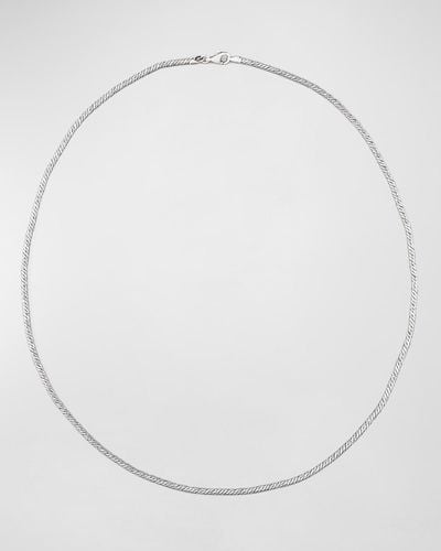 Konstantino Chain Necklace, 18" - White