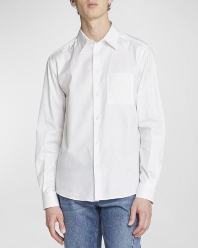Loewe Anagram Pocket Dress Shirt - White