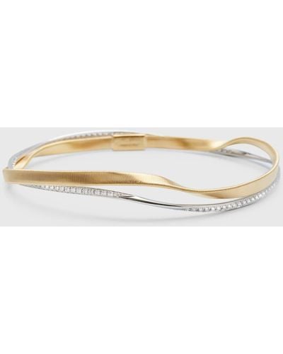 Marco Bicego 18k Gold Bangles With Diamonds - Natural