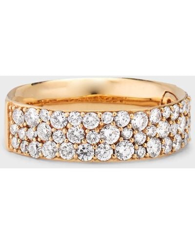Ippolita 18k Gold Diamond Band Ring - Metallic