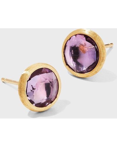 Marco Bicego Jaipur 18K Amethyst Stud Earrings - Pink