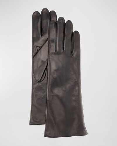 Portolano Napa Leather Gloves - Gray