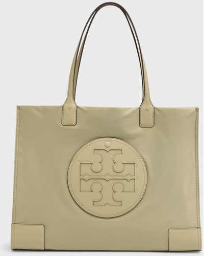 Tory Burch Ella Logo Recycled Nylon Tote Bag - Metallic