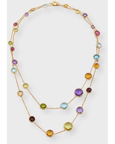 Marco Bicego Jaipur Color Long Necklace With Mixed Stones, 36"l - Multicolor