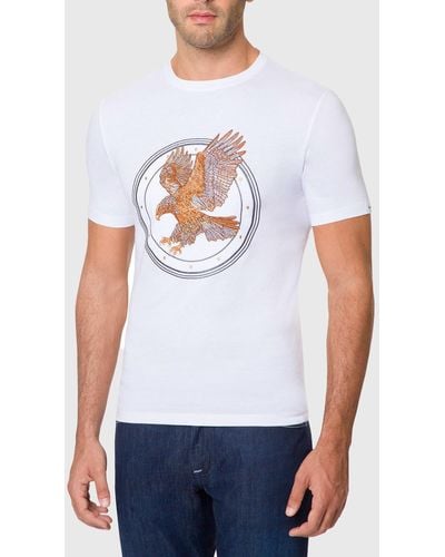 Stefano Ricci Signature Eagle Graphic T-Shirt - White