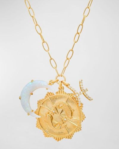 Tai New Zodiac Charm Necklace - Metallic