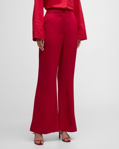 By Malene Birger Amores Flare Pants - Red
