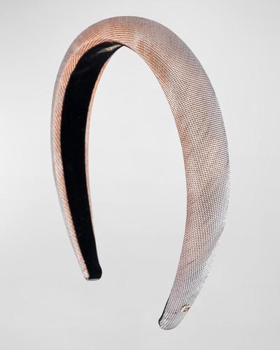 Alexandre De Paris Metallic Headband - White