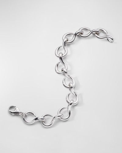Monica Rich Kosann Sterling The Twist Premier Infinity Bracelet - White