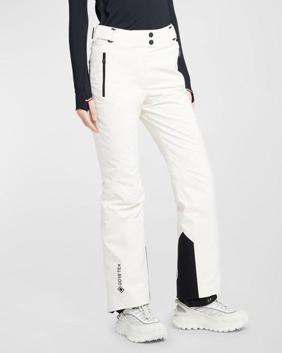 3 MONCLER GRENOBLE Belted Contrast Ski Pants - White