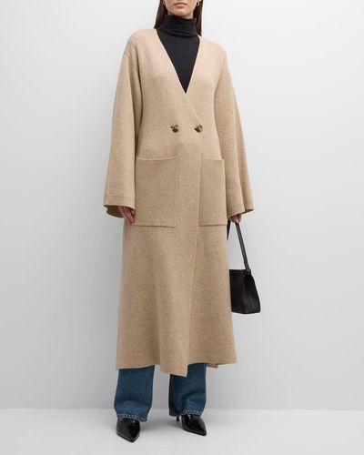By Malene Birger Carlyn Double-Breasted Wool-Blend Coat - Natural