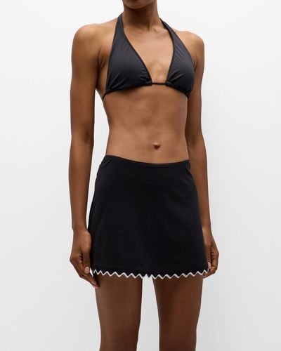 Karla Colletto Amaya A-Line Swim Skirt - Black