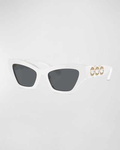 Swarovski Imber Acetate & Plastic Cat-Eye Sunglasses - Metallic