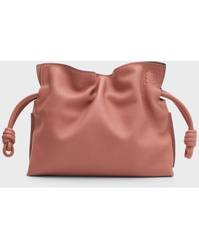Loewe Flamenco Mini Napa Drawstring Clutch Bag - Pink