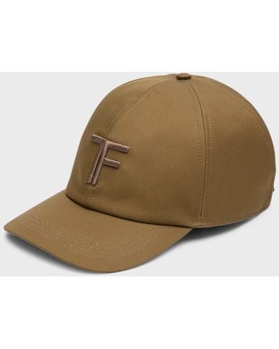 Tom Ford Tf-logo Baseball Cap - Natural