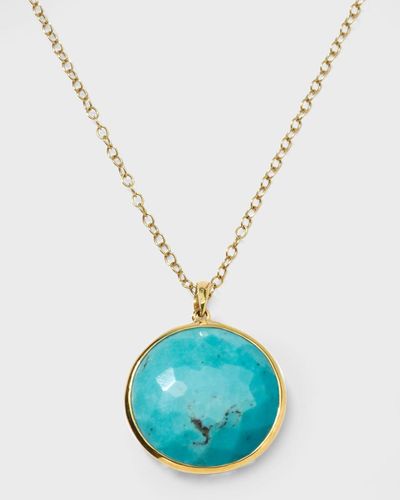 Ippolita Medium Pendant Necklace In 18k Gold - Blue