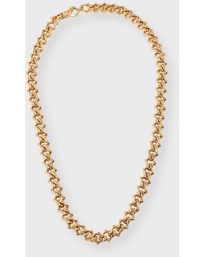 Emanuele Bicocchi 24K-Plated Arabesque Chain Necklace - Metallic