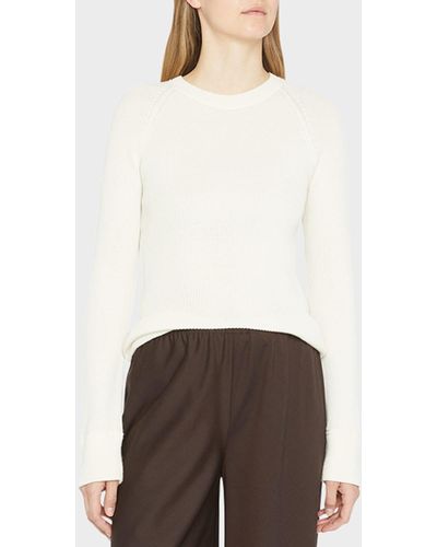 The Row Visby Rib Cashmere Top - Natural