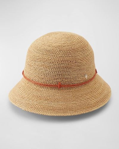 Helen Kaminski Rosie Packable Raffia Bucket Hat - Natural