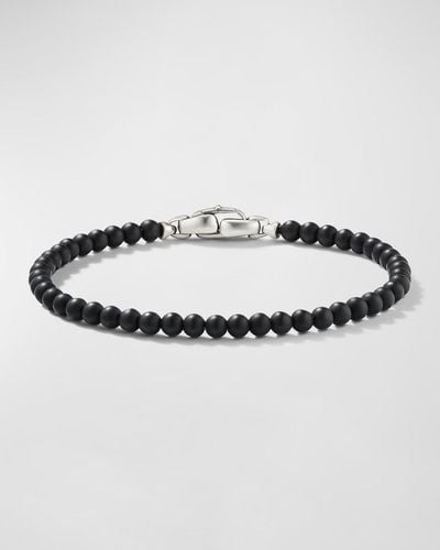 David Yurman Spiritual Bead Bracelet With Gemstones - Metallic