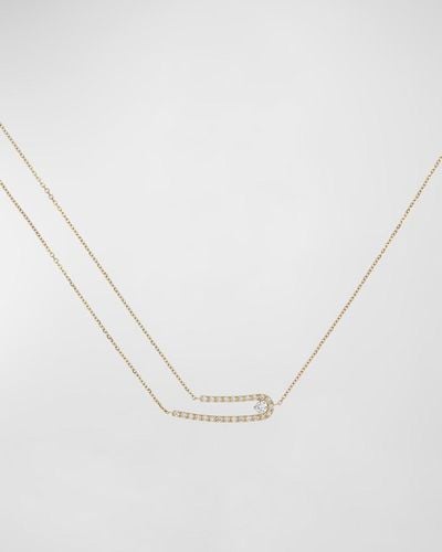 Krisonia 18k Yellow Gold Multi Chain Necklace With Diamonds - White
