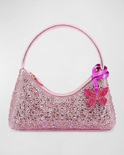 Sophia Webster Precious Mini Embellished Hobo Bag - Pink