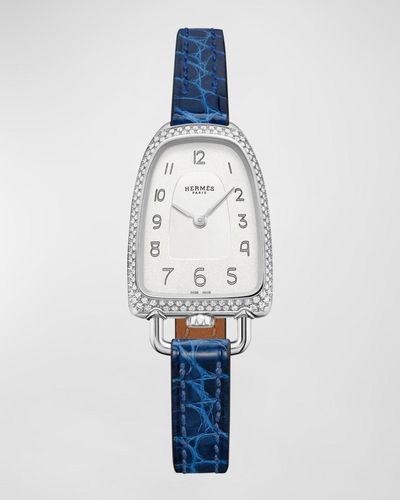 Hermès Galop D'hermes Watch, Medium Model, 32 Mm - Blue